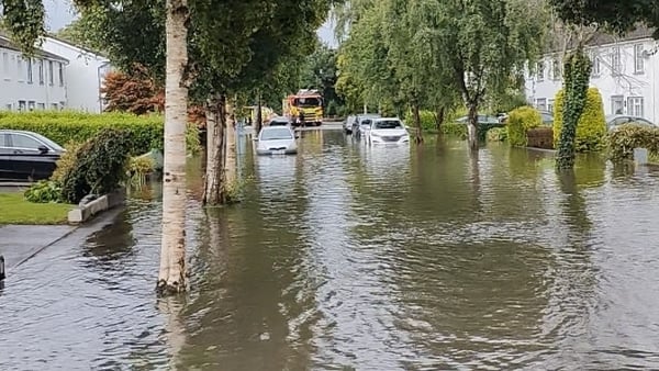 Flooding in Clontarf in Dublin after the wettest July on record.