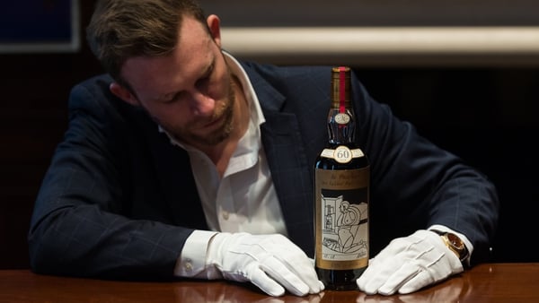 Sotheby's Jonny Fowle said he was able to taste a 'tiny drop' of the Macallan 1926