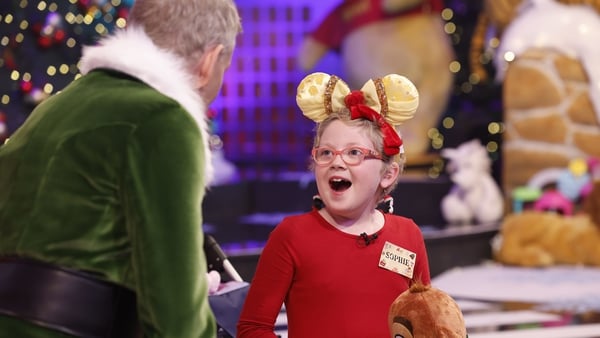 Sophie Quirke (eight) from Thurles, Co Tipperary hears about her trip to the Walt Disney World Resort in Florida