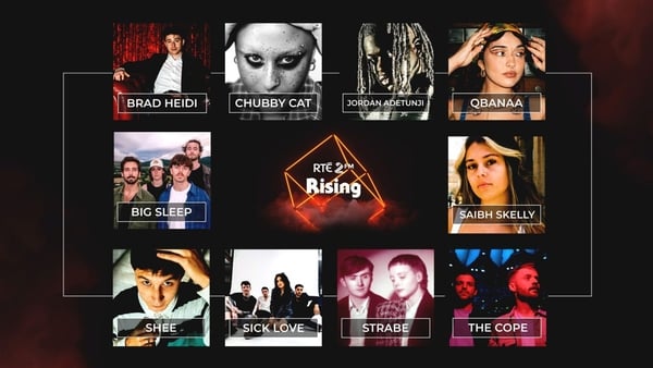 The acts will be championed on 2FM throughout the coming year, with particular focus on the acts unveiling exclusive new music and interviews during Rising Week which takes place from the27 November to the 3 December